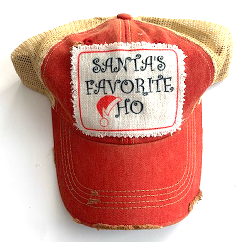 SANTA'S FAVORITE HO Trucker Hat