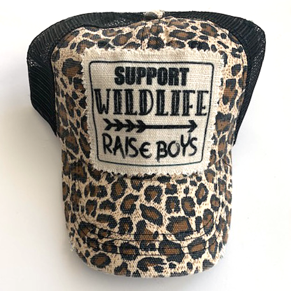 SUPPORT WILDLIFE RAISE BOYS Trucker Hat