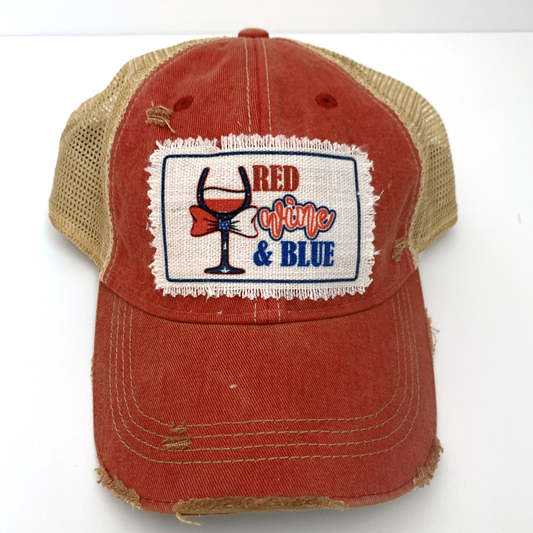 RED WINE & BLUE Trucker Hat